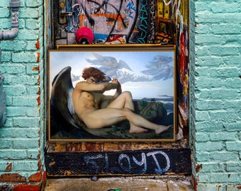 Alexandre Cabanel, Fallen Angel, 1823-89 museum-quality 250gsm matte paper giclée print /art canvas / unframed / framed