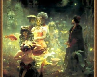 Ilya Repkin, Sadko, 1876, A4 / A3 / A2 / A1 / A0  Premium Matte Fine Art Poster, Art Gift, Unframed/Framed