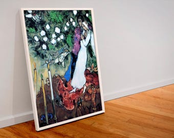 Marc Chagall, The Three Candles, 1938, museum-quality 250gsm matte paper giclée print /art canvas / unframed / framed