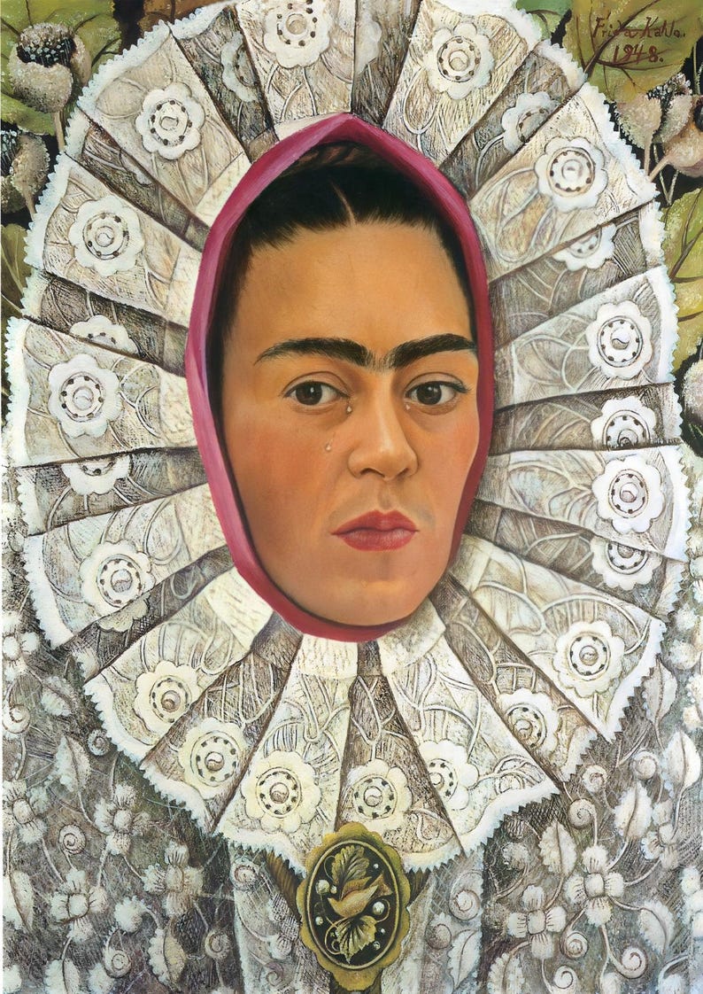 12 cartes postales Frida Kahlo #1 - lot de 12 reproductions de mini-impressions d'art de la taille d'une carte postale - carte photo mate de haute qualité 300 g image 13