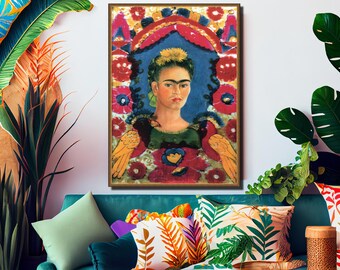 Frida Kahlo, Self-Portrait, 1938, museum-quality 250gsm matte paper giclée print /art canvas / unframed / framed