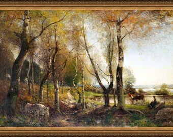 Alfred Wahlberg,  Vilostund, 1875 - A4 / A3 reproduction fine art print. Heavyweight textured art paper, archival inks