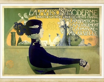 Manuel Orazi - La Maison Moderene, 1905 - A4 / Heavyweight art paper, pigment archival inks