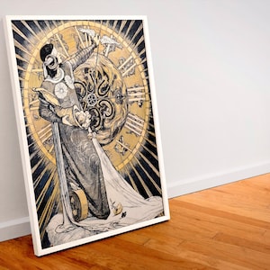 Vintage Art Nouveau print (018) 19th c German Jugendstil, museum-quality 250gsm matte paper giclée print /art canvas / unframed / framed.