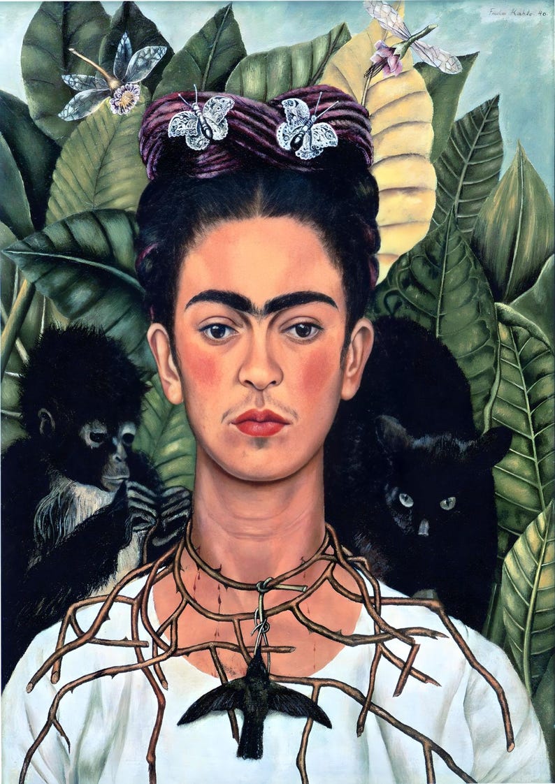 12 cartes postales Frida Kahlo #1 - lot de 12 reproductions de mini-impressions d'art de la taille d'une carte postale - carte photo mate de haute qualité 300 g image 7