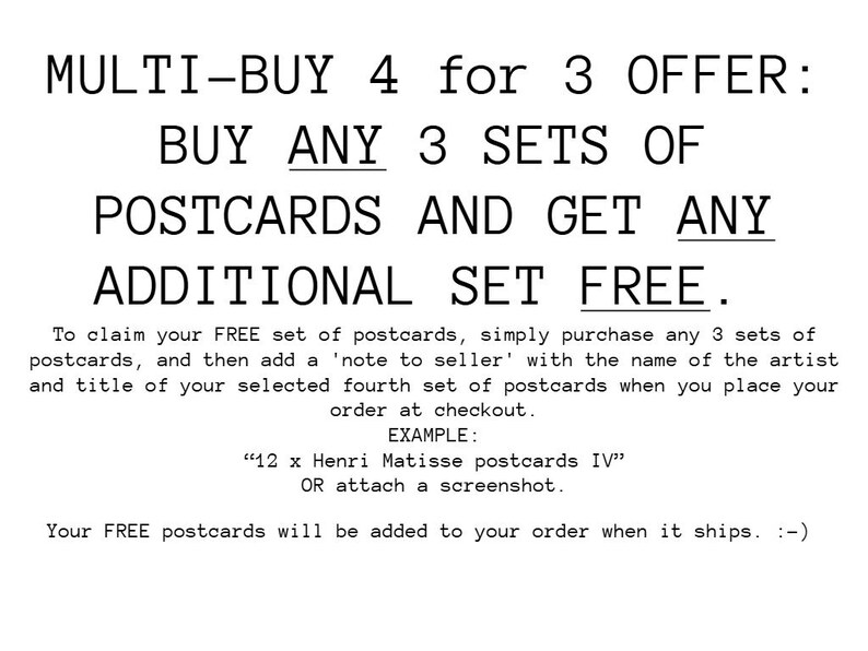 12 postales de Julius Klever: un conjunto de 12 miniimpresiones del tamaño de una postal artística reproducida en tarjeta fotográfica mate de primera calidad de 300 g/m². imagen 2