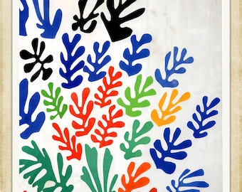 Henri Matisse, The Sheaf, 1953, A4 / A3 reproduction fine art print. Heavyweight matte art paper, archival inks