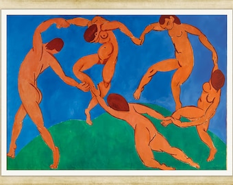 Henri Matisse, La Danse, 1910, A4 / A3 reproduction fine art print. A4 / A3 heavyweight matte art paper, archival inks