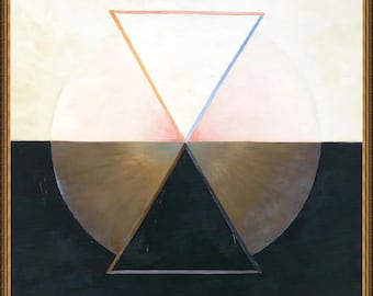 Hilma af Klint, The Swan, 1915 - A4 / A3 reproduction fine art print. Heavyweight textured paper, archival inks