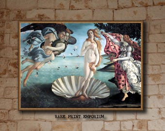 Botticelli, The Birth of Venus, c. 1480,  museum-quality 250gsm matte paper giclée print /art canvas / unframed / framed