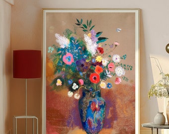 Odilon Redon, Bouquet of Flowers, c.1900, INSTANT DOWNLOAD ultra-hi-res XL 300dpi print-ready digital files in 5 ratios