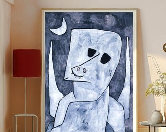 Paul Klee, Angel Applicant, 1939, museum-quality 250gsm matte paper giclée print /art canvas / unframed / framed.