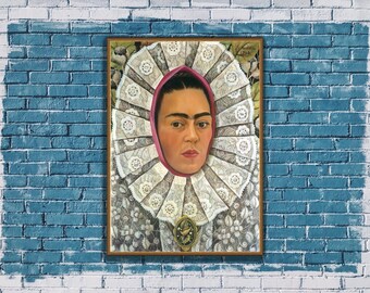 Frida Kahlo, Self-Portrait (2), 1948, museum-quality 250gsm matte paper giclée print /art canvas / unframed / framed