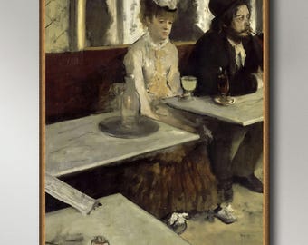 Edgar Degas, The Absinthe Drinker, 1875-76,  INSTANT DOWNLOAD ultra-hi-res XL 300dpi print-ready digital files in 5 ratios