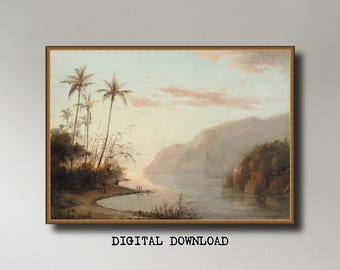Camille Pissarro, A Creek in St. Thomas (Virgin Ils.) (1856), INSTANT DOWNLOAD ultra-hi-res XL 300dpi print-ready digital files in 5 ratios