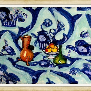 Henri Matisse,still Life With Blue Tablecloth 1909,art Prints