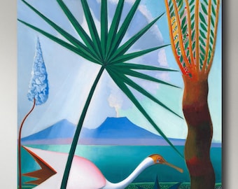 Joseph Stella, Neapolitan Song, 1929, museum-quality 250gsm matte paper giclée print /art canvas / unframed / framed