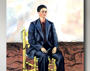 Frida Kahlo, Self-Portrait with Cropped Hair, 1940, museum-quality 250gsm matte paper giclée print /art canvas / unframed / framed