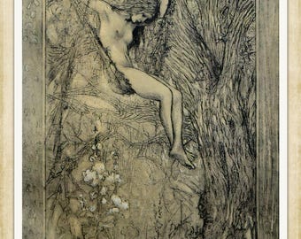 Vintage Art Nouveau Print – German Jugendstil Illustration