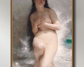 William Bouguereau, Le Pearle, INSTANT DOWNLOAD ultra-hi-res XL 300dpi print-ready digital files in 5 ratios