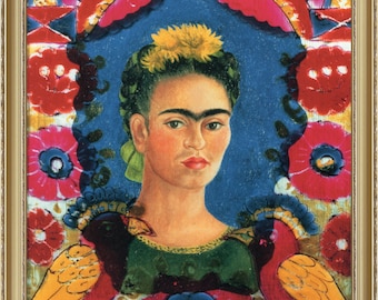 Frida Kahlo, #1, Self-Portrait, 1938 - A4 / A3 reproduction fine art print. A4 / A3. Heavyweight paper