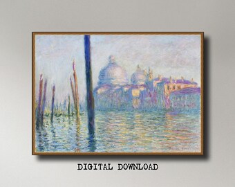 Claude Monet, Le Grand Canal (1909), (1875 - 1910),  INSTANT DOWNLOAD ultra-hi-res XL 300dpi print-ready digital files in 5 ratios