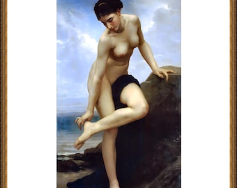 William Bouguereau, After the Bath, 1875, museum-quality giclée print unframed/ framed /premium poster /art canvas