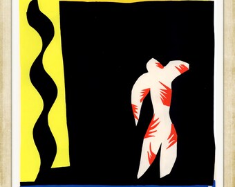 Henri Matisse, Le Clown, 1947, A4 / A3 reproduction fine art print. Heavyweight matte art paper, archival inks