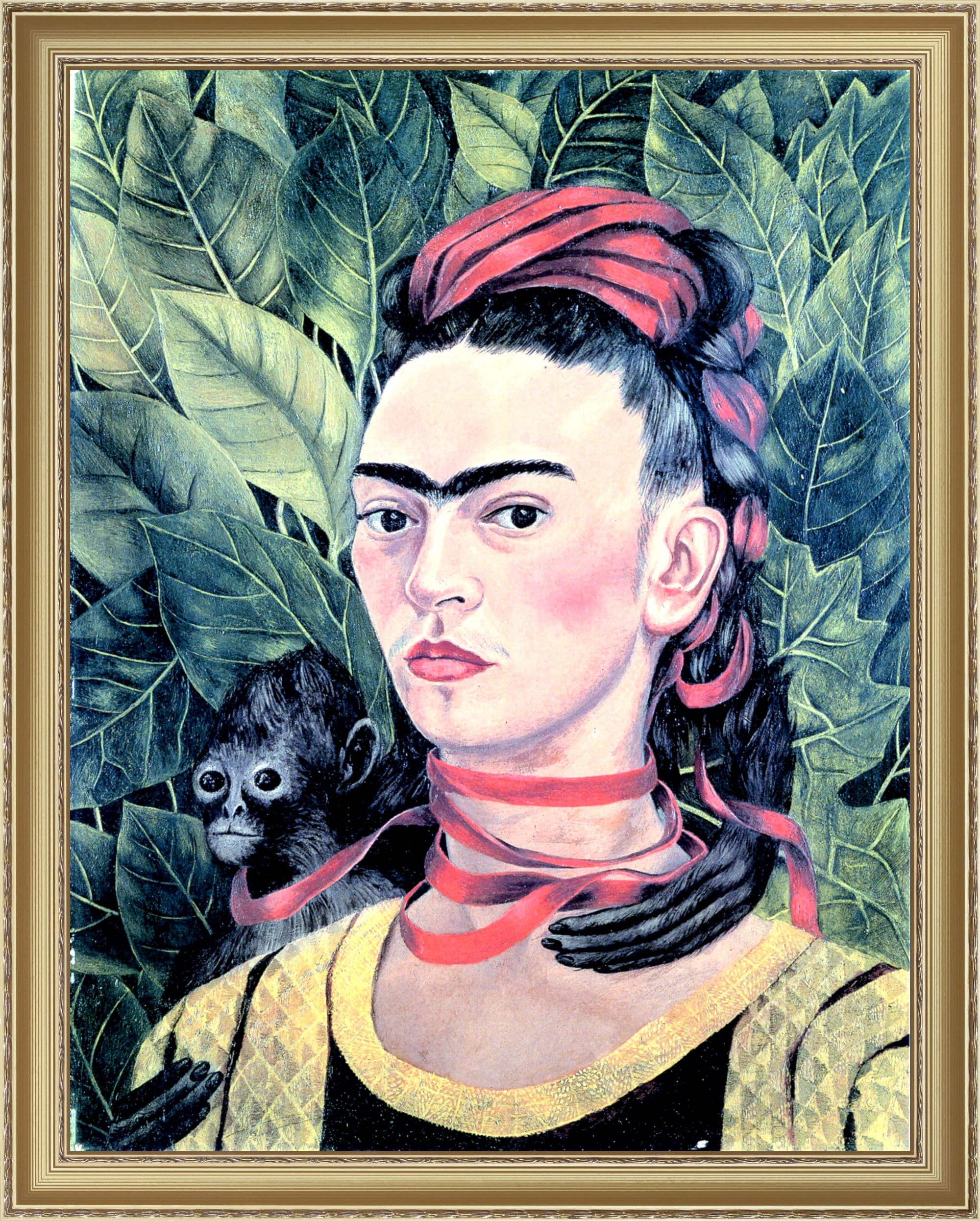 Frida Kahlo Self Portrait Dedicated To Dr Eloesser 1940 A4 A3 Reproduction Fine Art