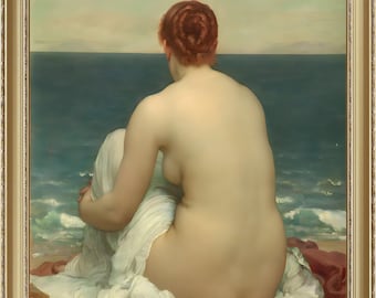 Frederick Leighton, Psamathe, c. 1895  - A4 / A3 reproduction fine art print. Heavyweight paper
