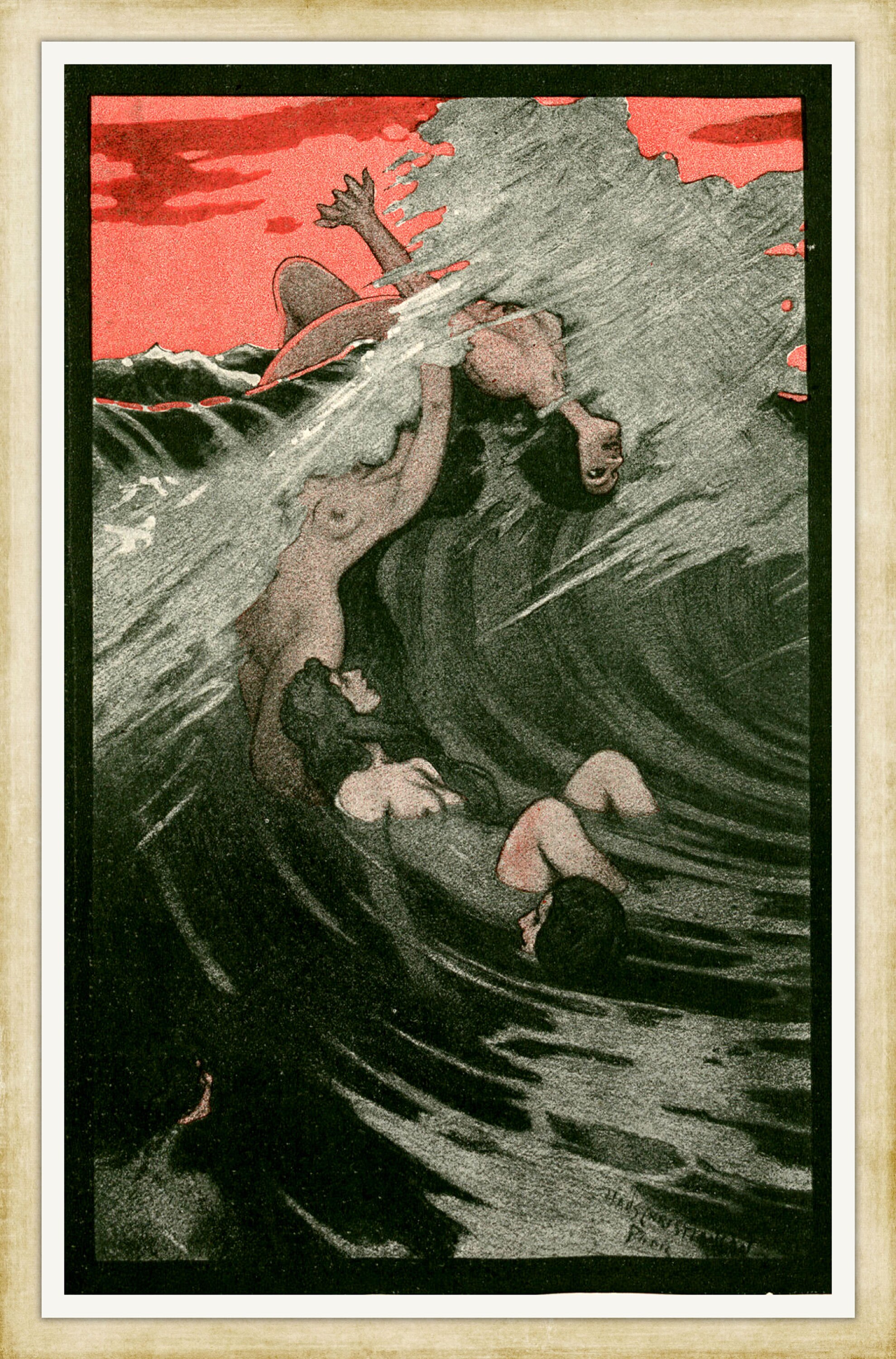 6 X A4 Vintage Art Nouveau Prints a Set of Six 1890s German Etsy