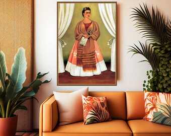 Frida Kahlo, Between the Curtains, 1937, museum-quality 250gsm matte paper giclée print /art canvas / unframed / framed