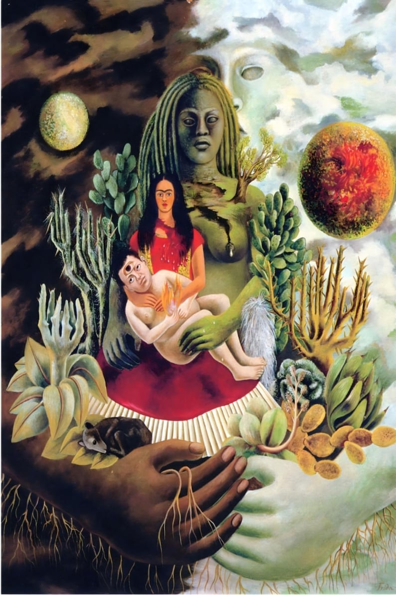 12 cartes postales Frida Kahlo #1 - lot de 12 reproductions de mini-impressions d'art de la taille d'une carte postale - carte photo mate de haute qualité 300 g image 4