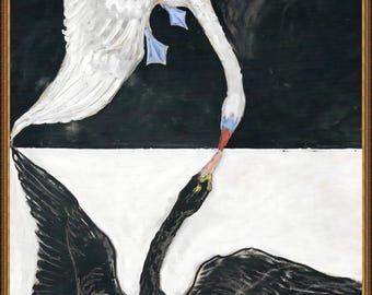 Hilma af Klint, Group IX, The Swan, No.1, 1915 - A4 / A3 reproduction fine art print. Heavyweight textured paper, archival inks