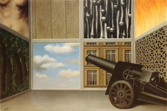 René Magritte Art Postcards – Surrealist Mini-prints, Set of 12 - Etsy
