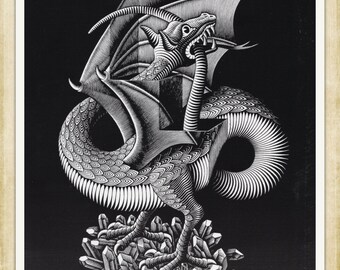 Mc Escher Print | Etsy