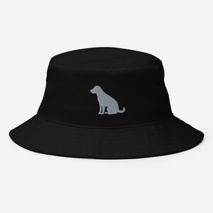Lab Bucket Hat, Labrador retriever hat, embroidered lab sitting hat, lab mom lab dad hat, lab dog mom dad gift, labrador retriever gift.