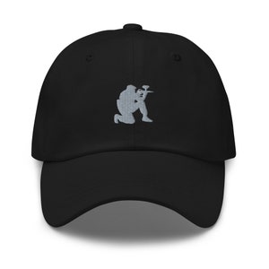 Paintball hat, embroidered unisex baseball hat, Paintball player cap, Paintball player gifts.