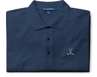Custom polo shirt, embroidered Men's Premium Polo, personalized gifts for men, fathers day, birthday, Christmas gifts.