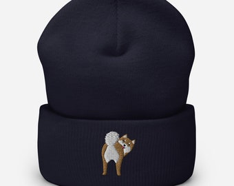 Shiba Inu beanie, Funny Shiba Inu hat, embroidered unisex beanie hat, Shiba Inu gift, birthday gift, Christmas gift, dog mom dad hat.