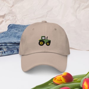 Tractor hat, embroidered unisex baseball hat, tractor gifts for tractor lover.