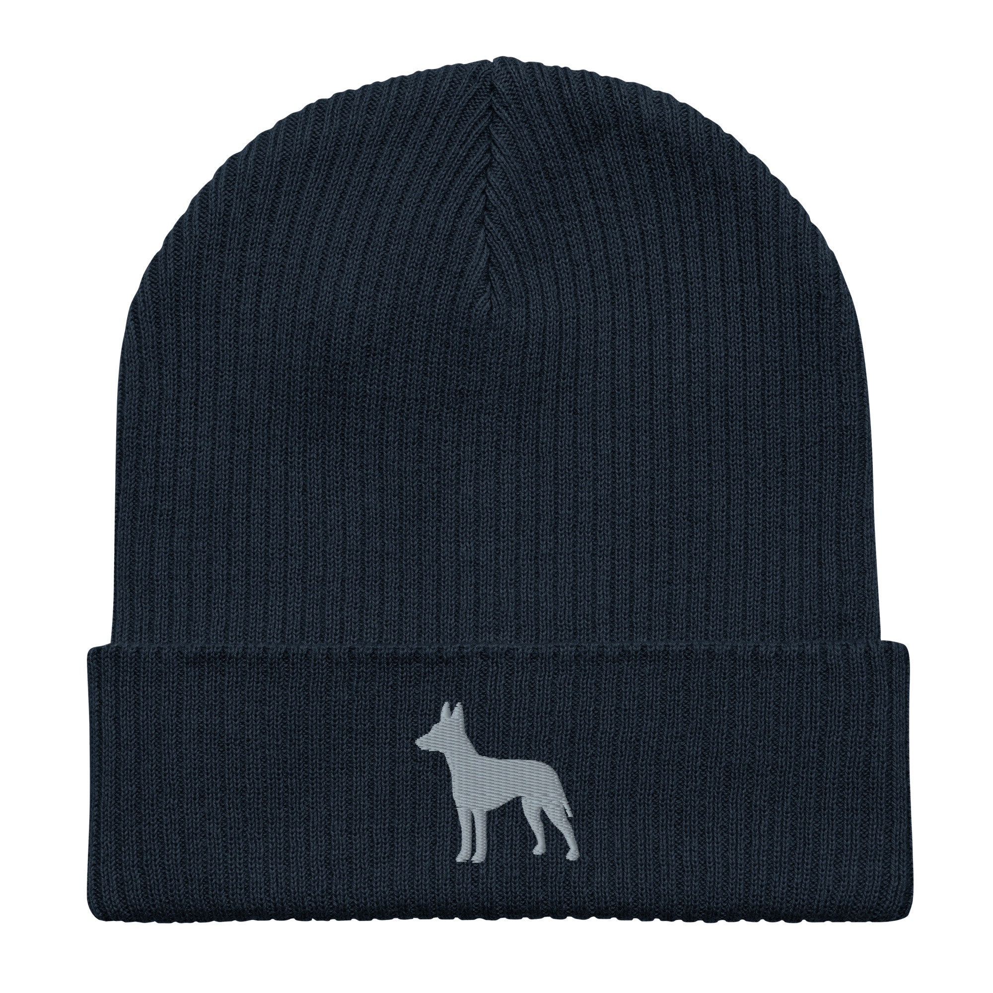 Manchester Terrier beanie, Embroidered Unisex 100% organic Cotton Ribbed Beanie, for kids and adults, Manchester Terrier Gifts.