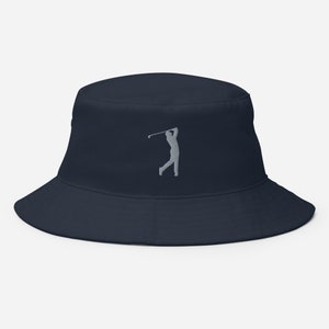 Golf bucket hat, Embroidered golf bucket hat, golf gifts for men, golf bucket hat for men.