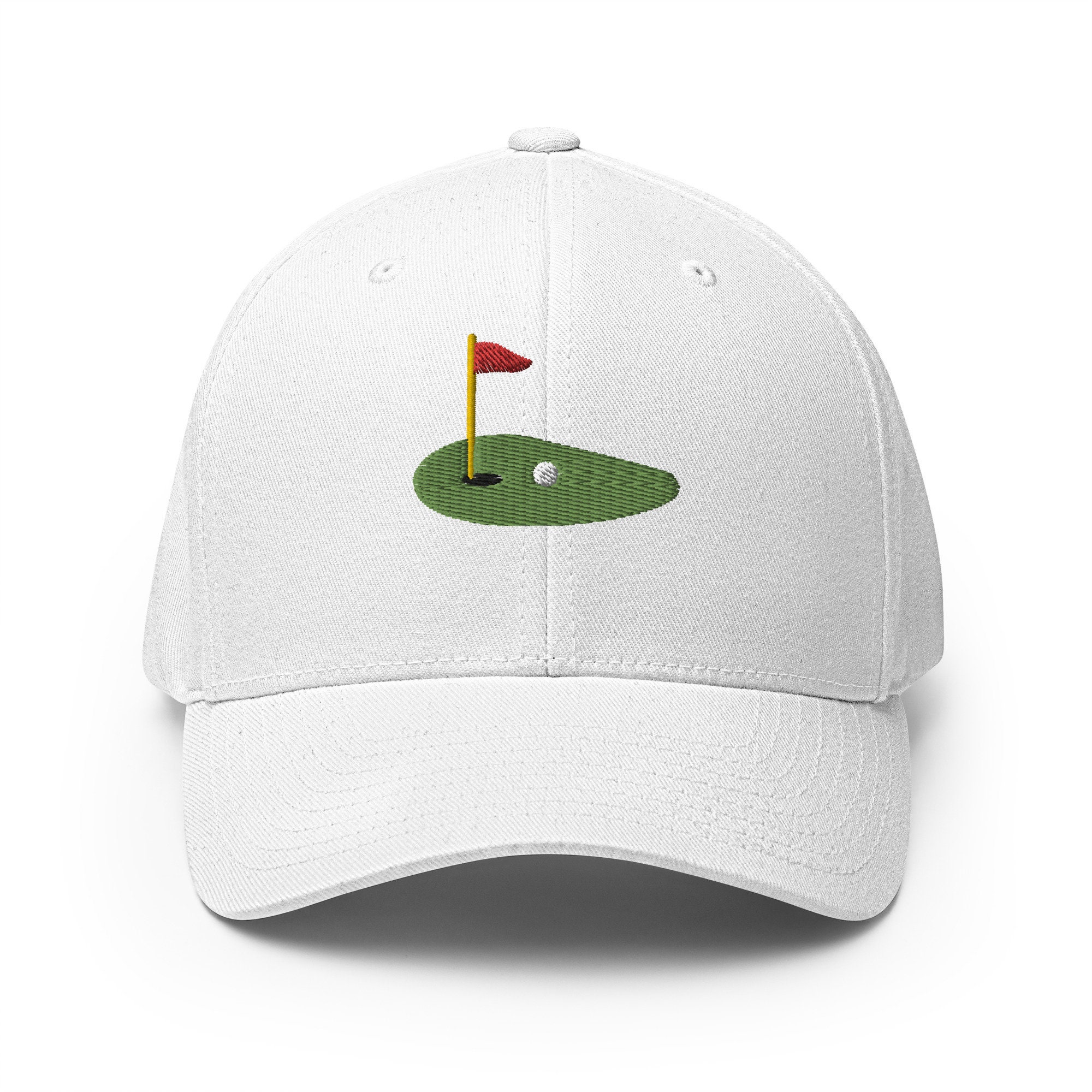 Golf Hat, Embroidered Unisex Structured Twill Cap With Stretch