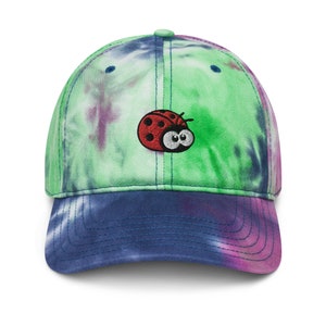 Chapeau de coccinelle, chapeau de coccinelle brodé Chapeau de teinture cravate, cadeaux de coccinelle, pour femmes, hommes, adultes. image 6