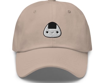 Gorra de onigiri, gorra de onigiri de sushi kawaii, gorra de béisbol unisex bordada, para adulto, diseño 1, gorra de sushi, regalos de onigiri.