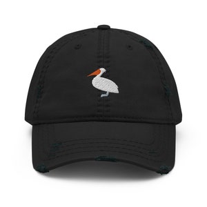 Pelikan Hut, gestickte Unisex Distressed Hut, Pelikan Hüte für Erwachsene, Pelikan Geschenke für Frauen und Männer.