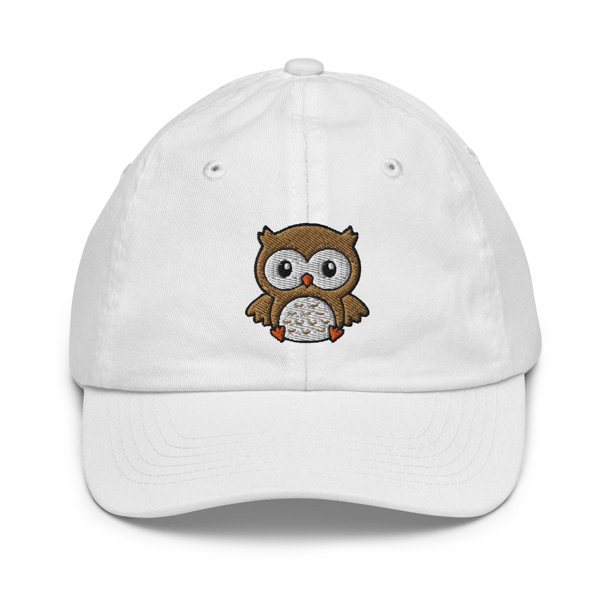 Owl Hat Kids, Embroidered Unisex Youth Baseball Cap, Owl Hat  display picture 1