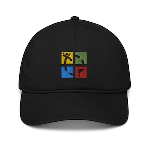 Geocaching Hat, embroidered unisex organic dad hat, Geocaching gifts, for team, coach, players, geocache hat.