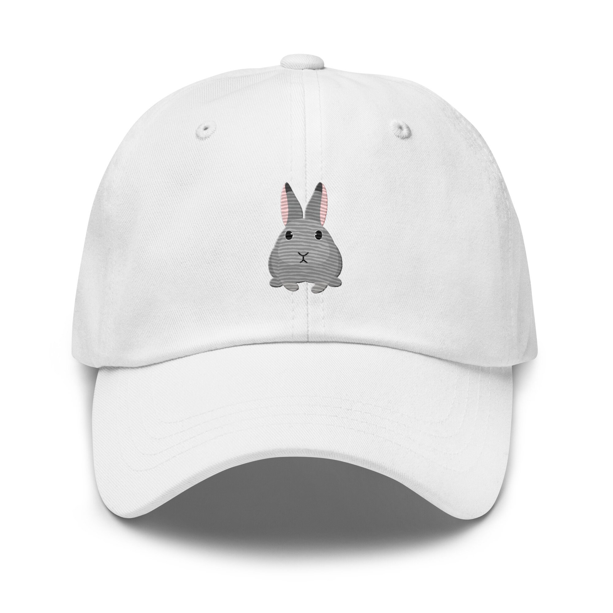 Flemish Giant Rabbit Hat, Full Color Embroidered Unisex Baseball